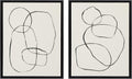 Framed Textured Canvas Set, 23x33, Natural, 2 Q129