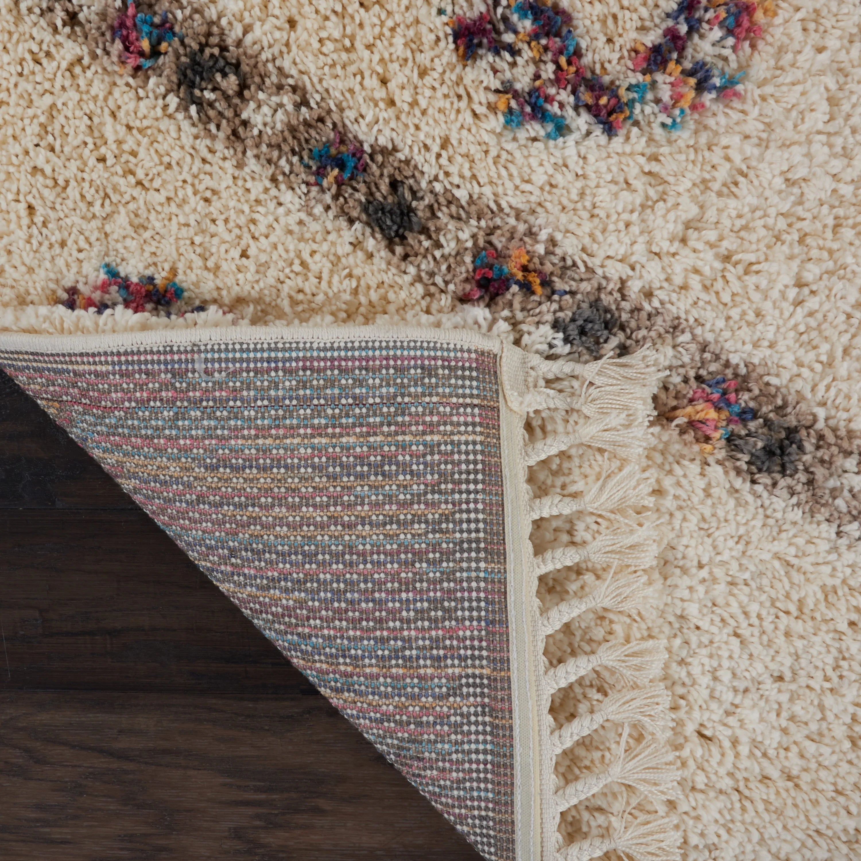 Ivory Shag Area Rug L22757