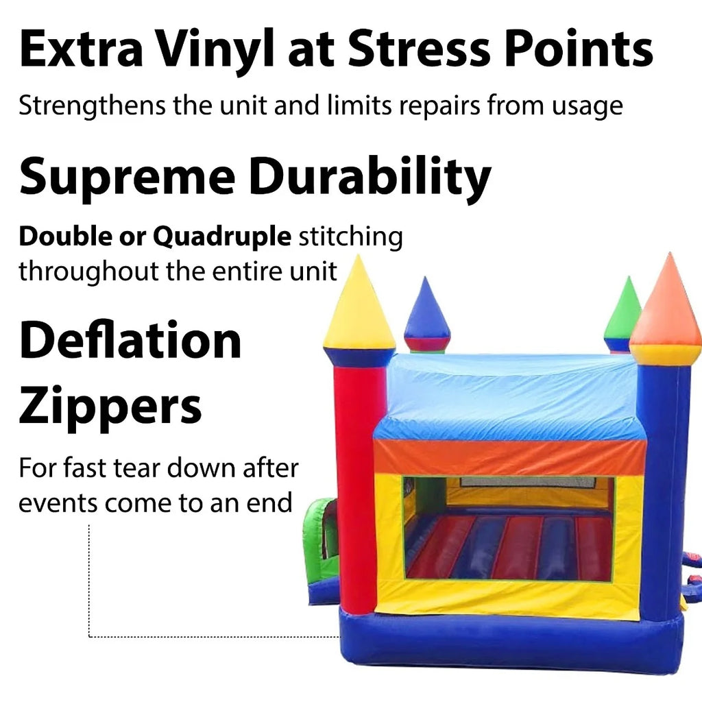 Commercial Inflatable Water Slide Bounce House Combo Trio B9428