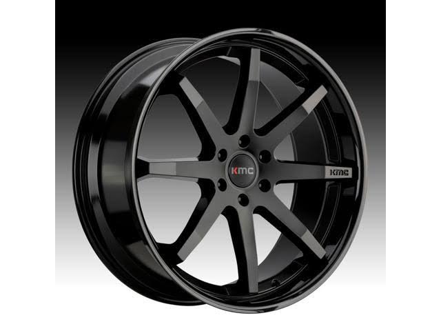Satin Black 20x9 Wheel with Gloss Black Lip Z477