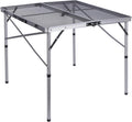 White 24x24 inches Folding Card Table with Waterproof MDF Top H65249