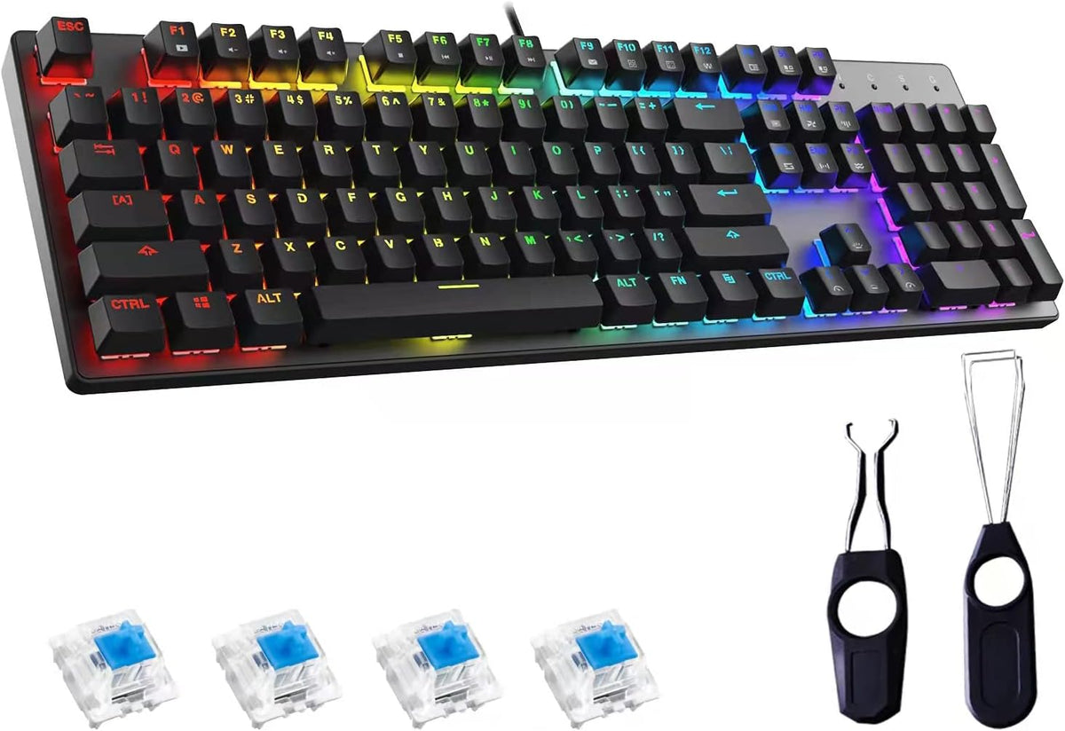 RGB Backlit Mechanical Gaming Keyboard with ABS Keycap D84208