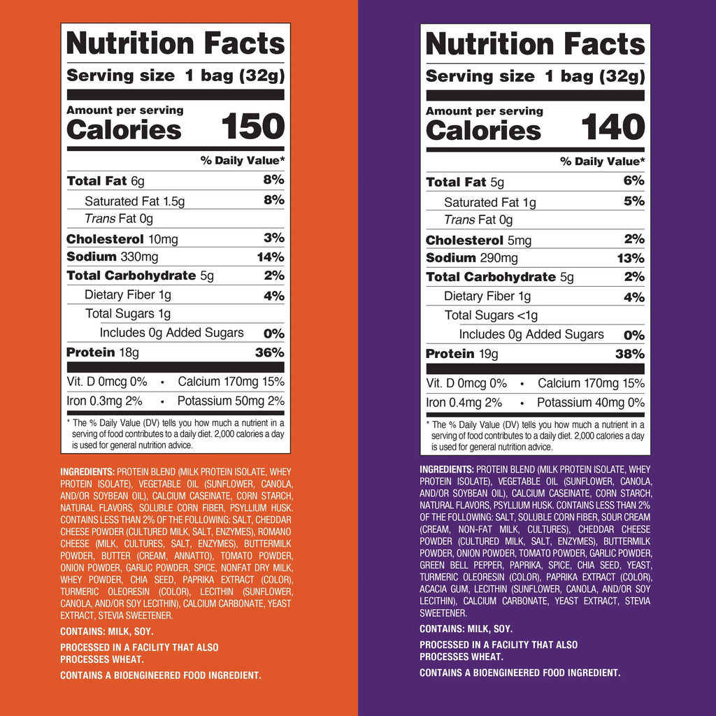 Nacho Cheese and Loaded Taco Tortilla Style Protein Chips Variety Pack, 12 Count C19111