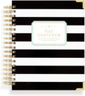 Black Stripe Spiral Bound Daily Planner A8152
