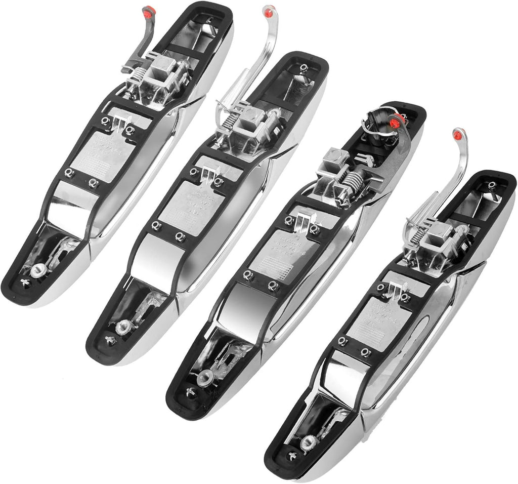 Chrome Exterior Door Handle Set of 4 I244