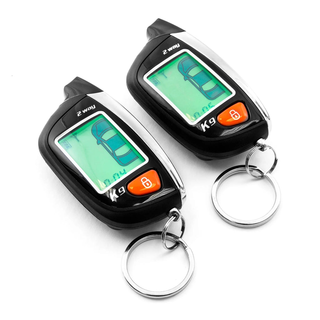 2-Way Car Alarm Security Alarm with LCD Status Display and Remote Engine Start Y8599