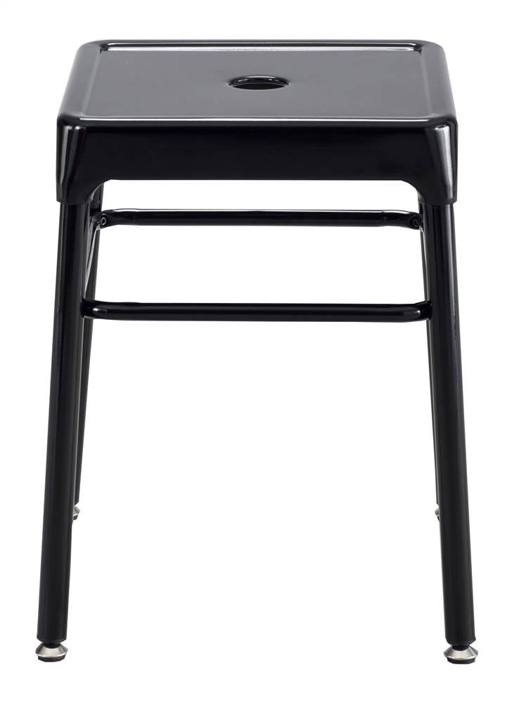 Black Steel Guest Stool Q759125