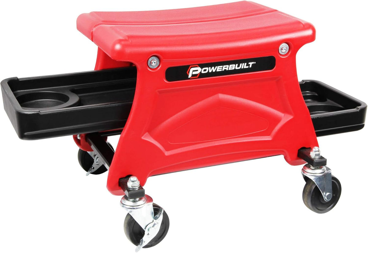 Compact Rolling Seat with Storage Trays U7730