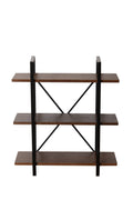 Walnut Brown 3 Shelf Etagere Bookcase B928