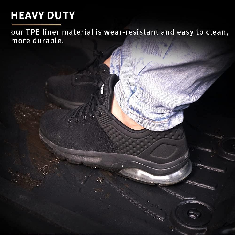 Black Heavy Duty TPE All Weather Car Floor Mats T574