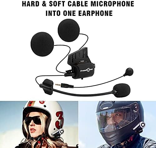 Bluetooth Intercom Motorcycle Headset with Hard & Soft Microphone M789