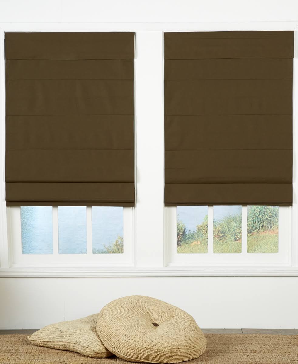Cordless Roman Shade Chocolate - 42 x 72 in. T859693