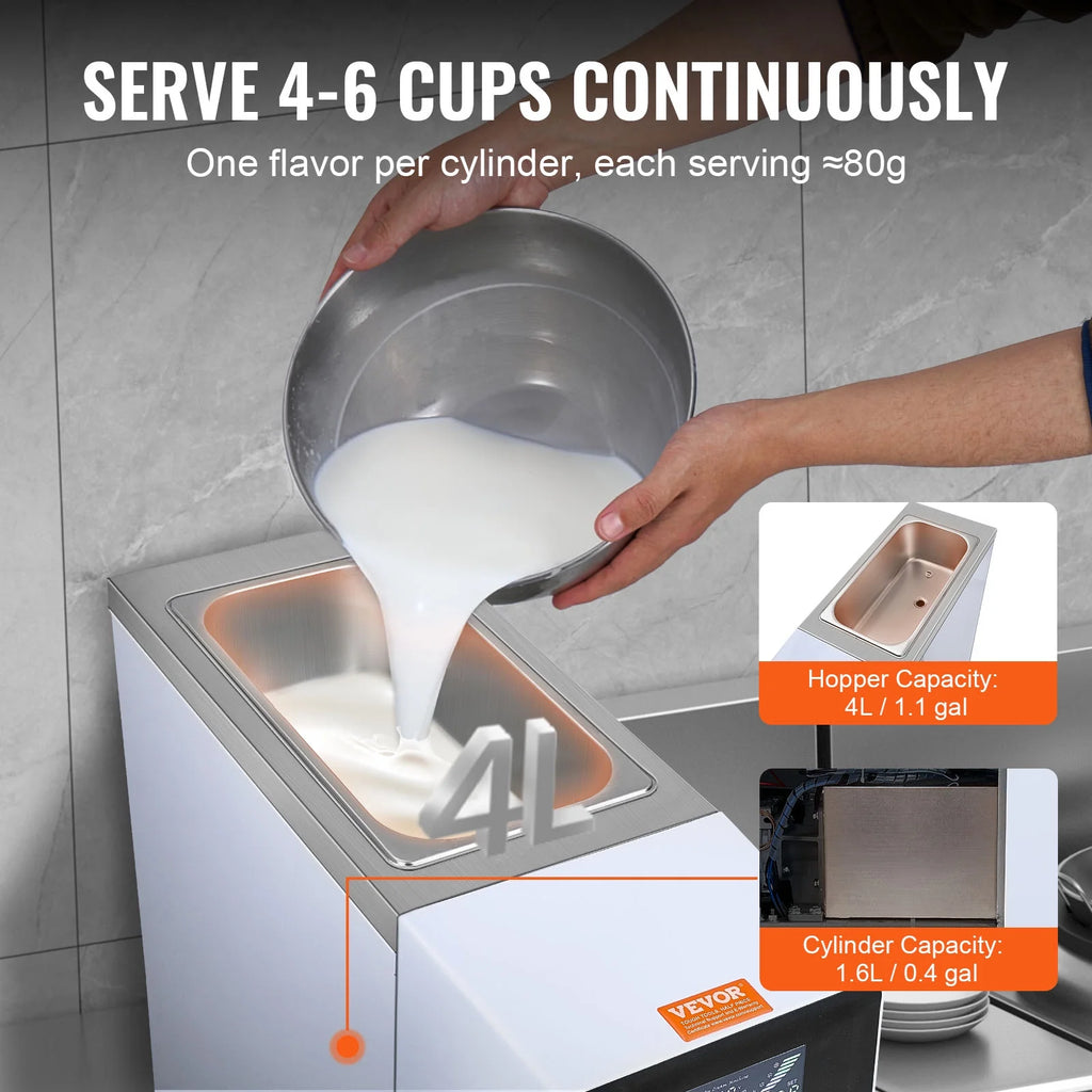 10L/H Soft Serve Ice Cream Machine J651