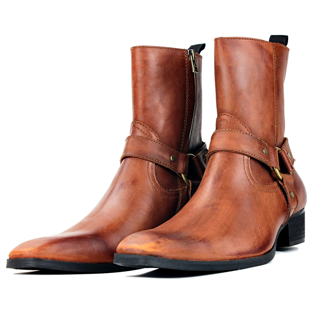 Brown Leather Chelsea Boots N86959
