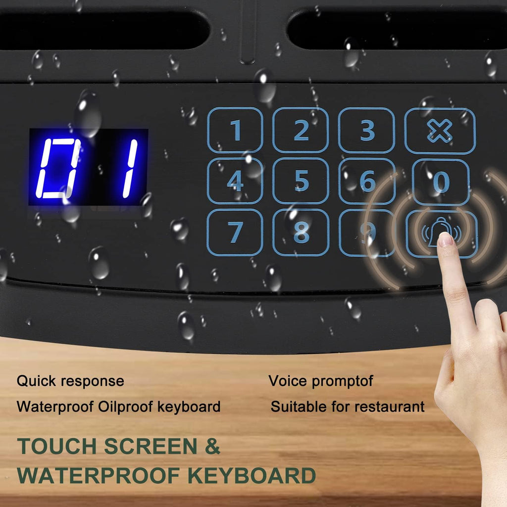 12 PCS Wireless Restaurant Paging System Buzzer with Coaster Pagers A6645