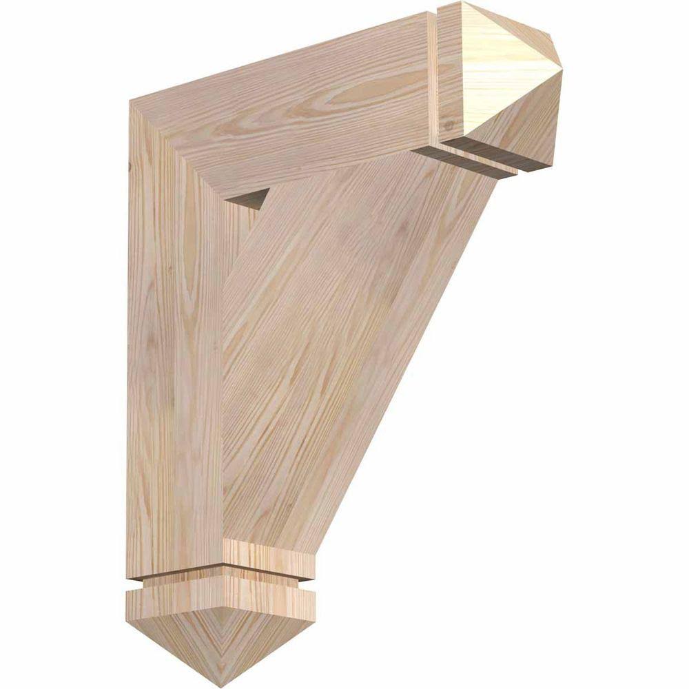 Traditional Arts & Crafts Smooth Bracket, Douglas Fir I6377