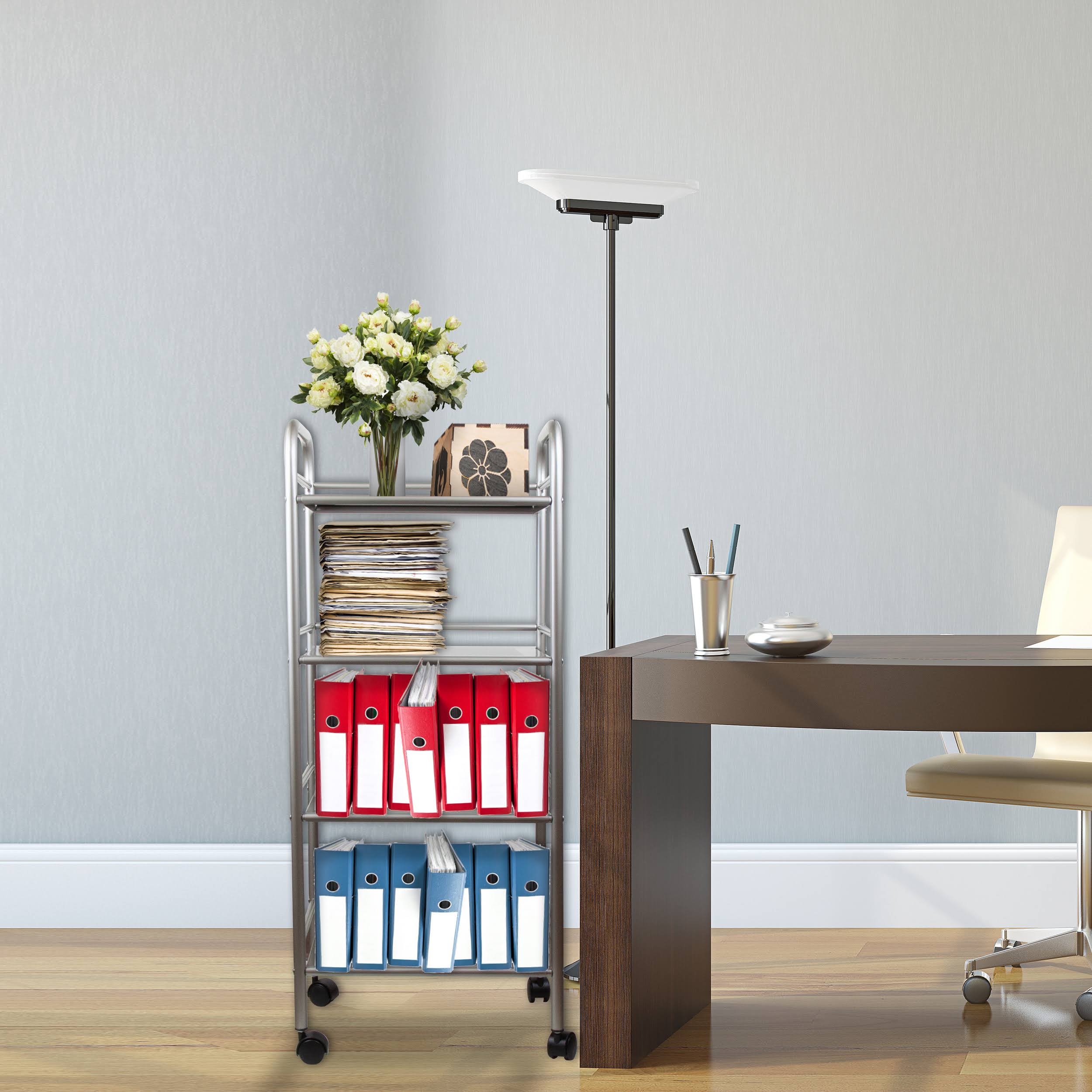 4 Tier Steel Rolling Storage Cart O275544