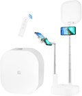 Extendable Selfie Light Stand, Adjustable Phone Selfie Stand, Overhead 360° Rotation Two Phone Holders, Rechargeable Wireless Phone Mount with LED Light, Pack of 2 S9952