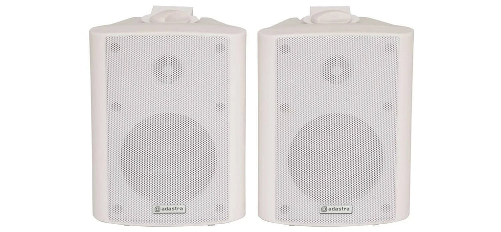 White 4inch Stereo Speakers Pair M436