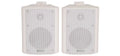 White 4inch Stereo Speakers Pair M436