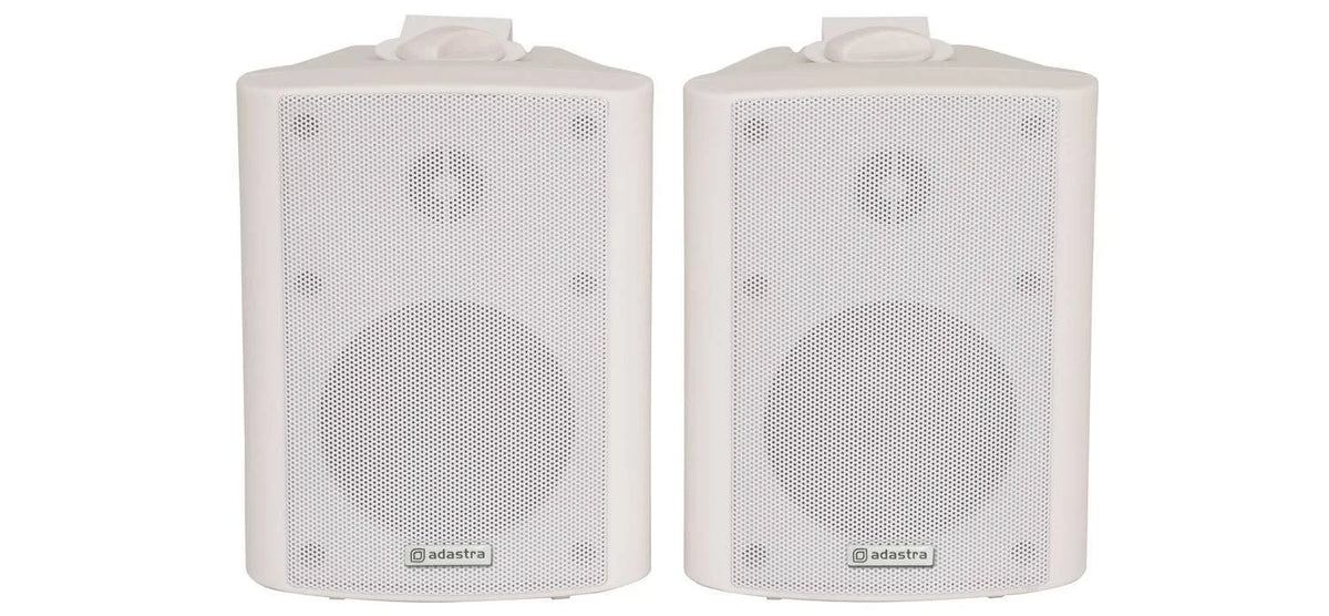 White 4inch Stereo Speakers Pair M436