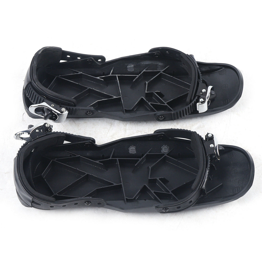 Mini Ski Skates Snow Short Skiboard Snowblades Adjustable Bindings Skiing Shoes N95851
