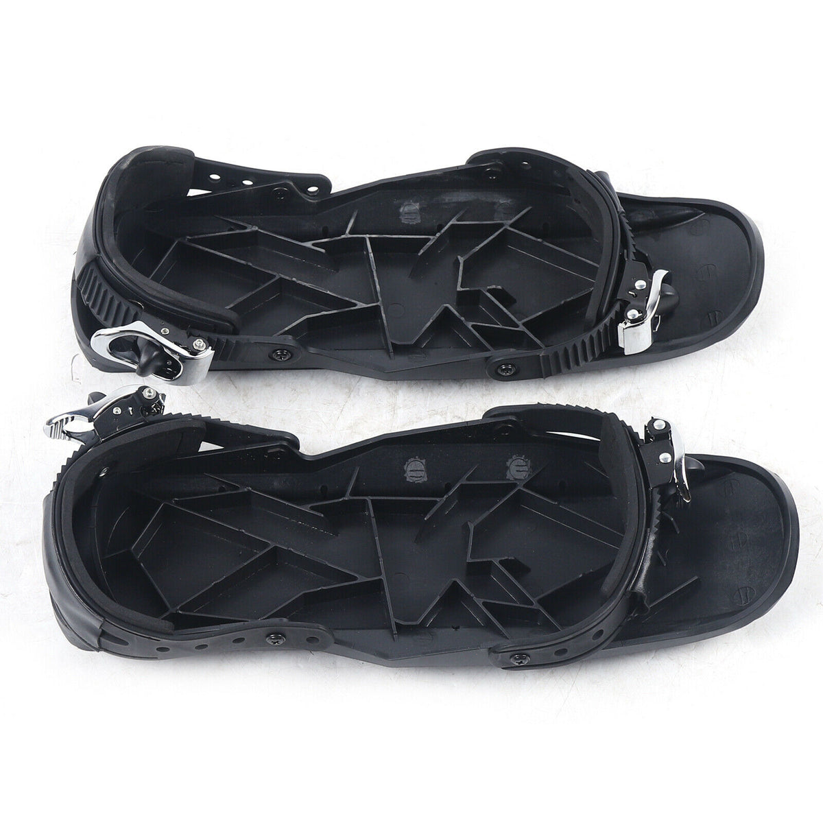 Mini Ski Skates Snow Short Skiboard Snowblades Adjustable Bindings Skiing Shoes N95851