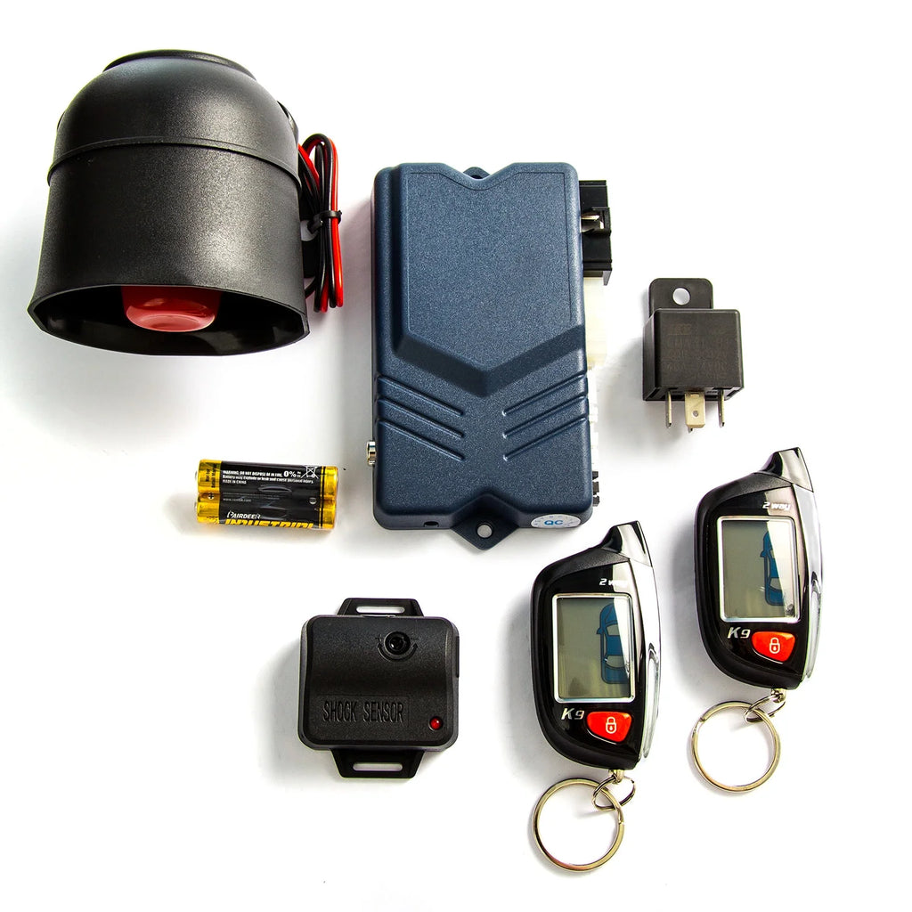 2-Way Car Alarm Security Alarm with LCD Status Display and Remote Engine Start Y8599