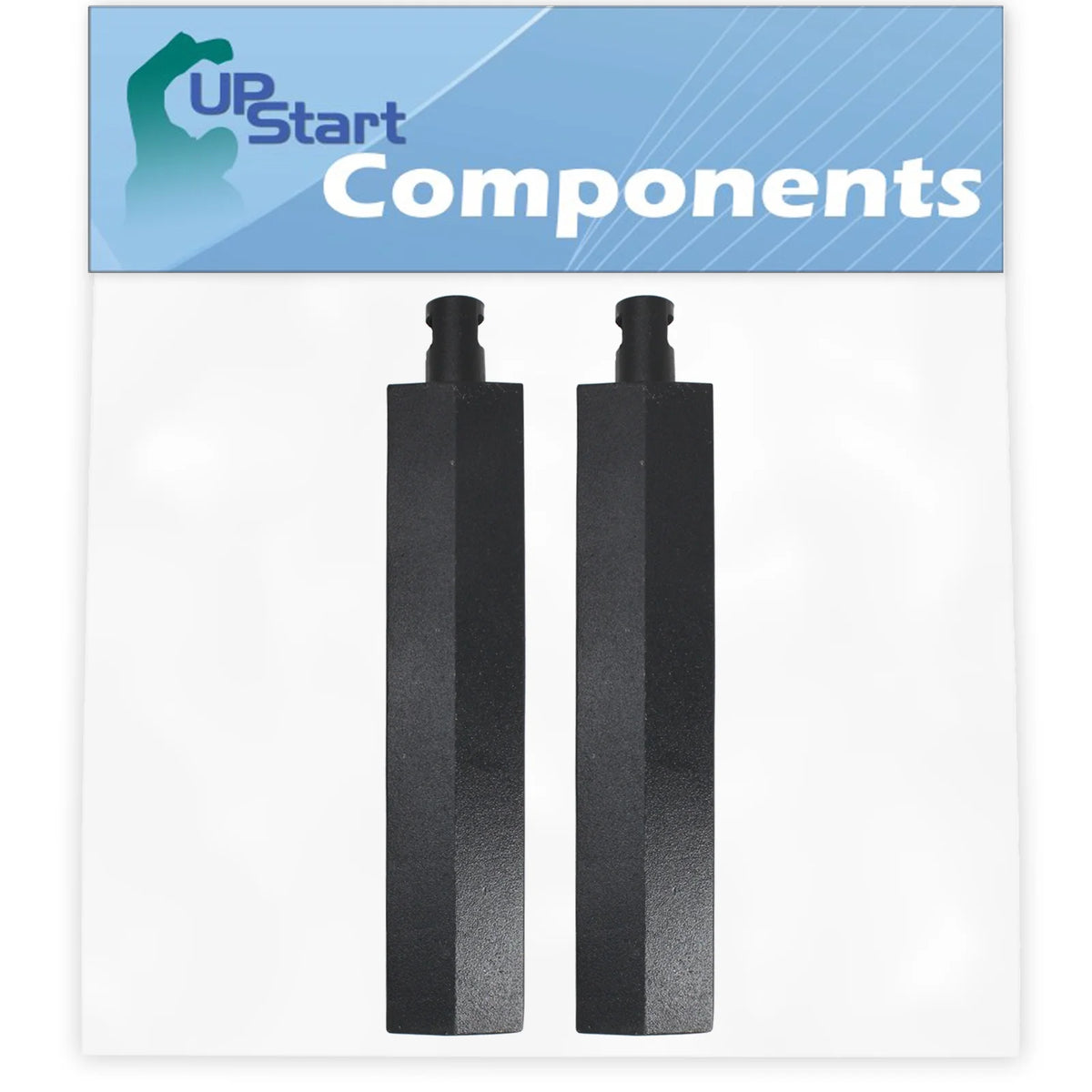 2-Pack BBQ Gas Grill Tube Burner Replacement Parts, Cast Iron, 15 3/4" X42539