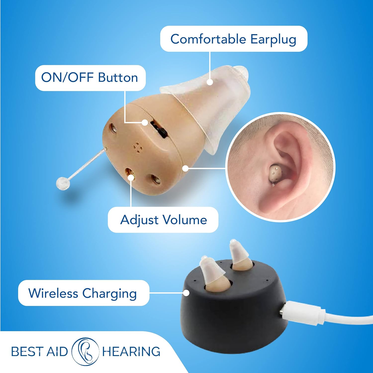 Rechargeable Hearing Aids T408250