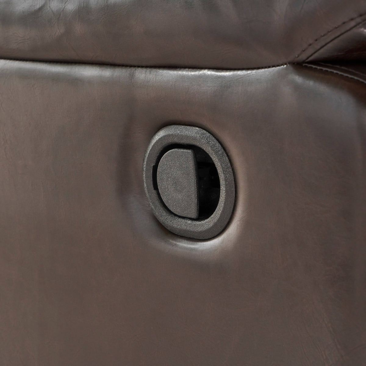 Faux Leather Swivel Gliding Recliner B413