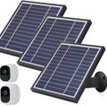 Solar Panel for Arlo Pro and Arlo Pro2 Camera, 11.8feet Power Cable, Adjustable Mount, 3 Pack, Silver A467471