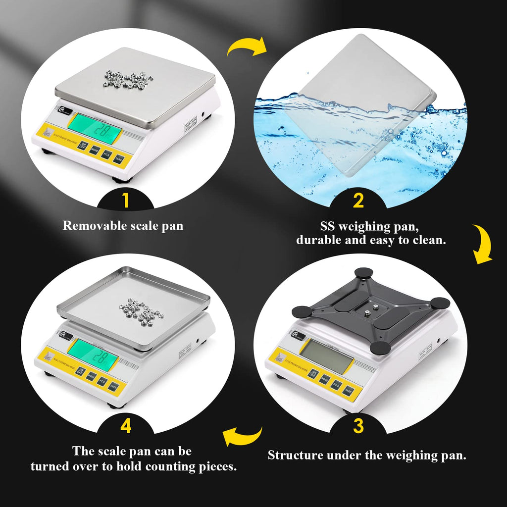 10kg x 0.1g Digital Precision Electronic Balance Scale K3944
