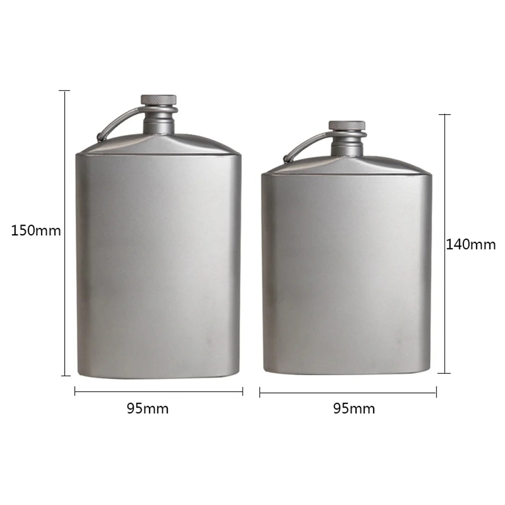 Hydration Flat Bottle with Screw Cap Clip T24826