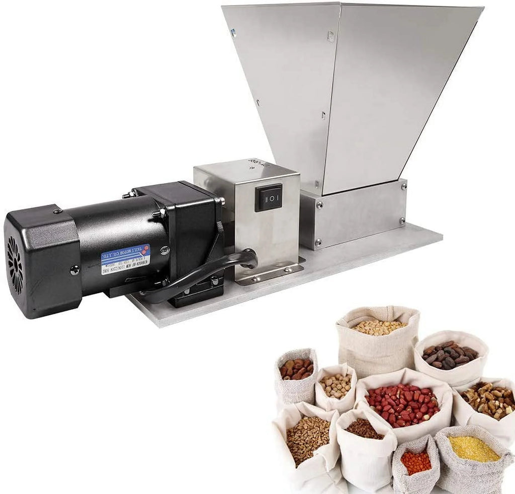 Grain Grinder Malt Mill 110V 40W Stainless Steel L47615