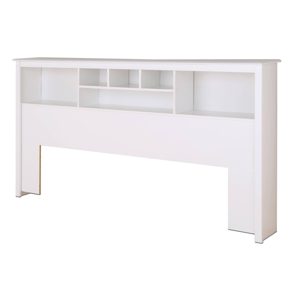King Size Bookcase Headboard, White A319