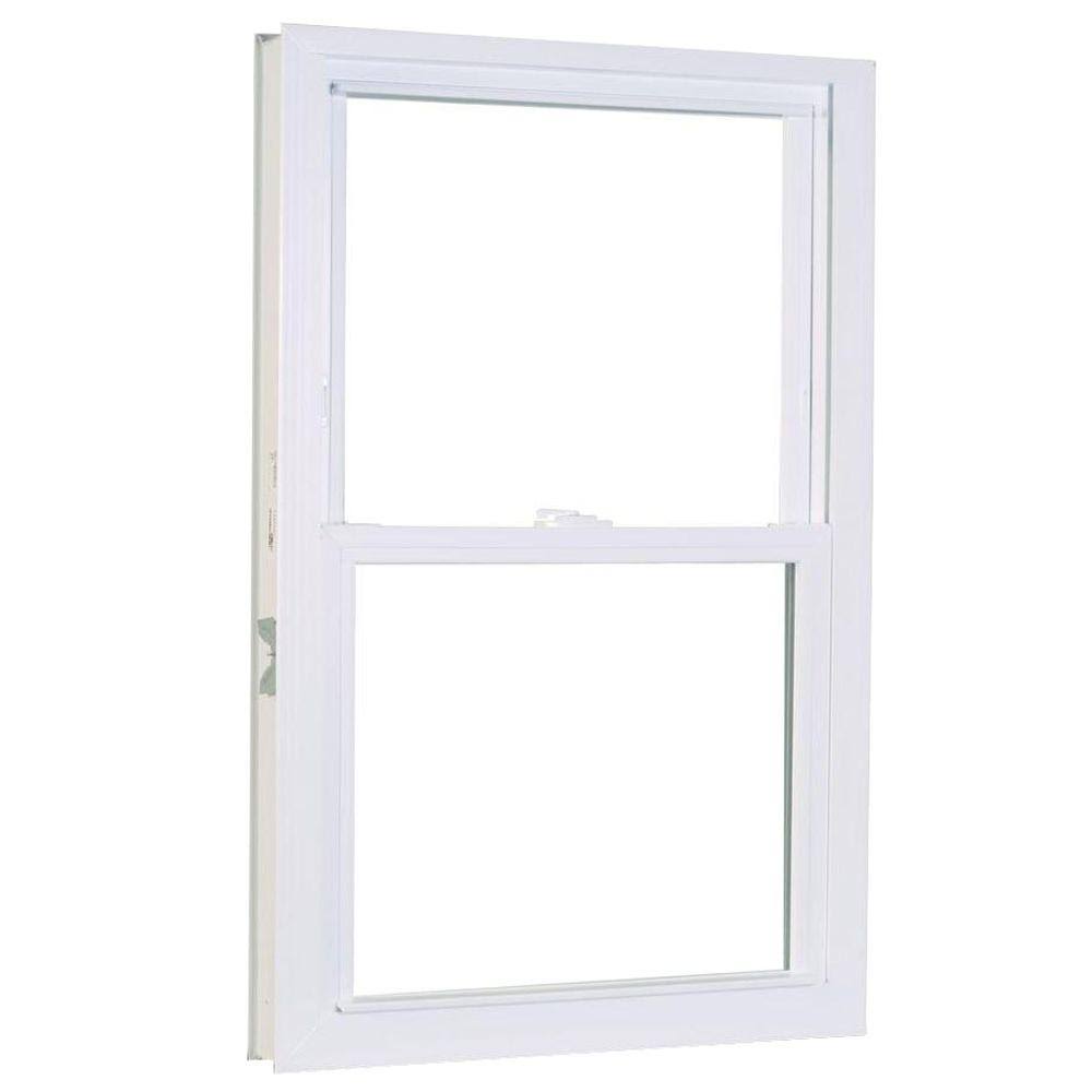 31.75 in. x 61.25 in. White Vinyl Double Hung Window D447188