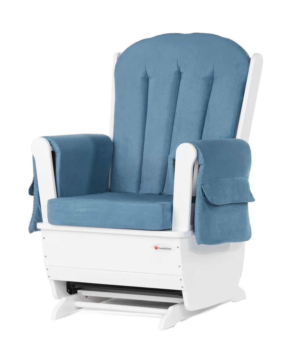 White/Blue Glider Rocker Y926