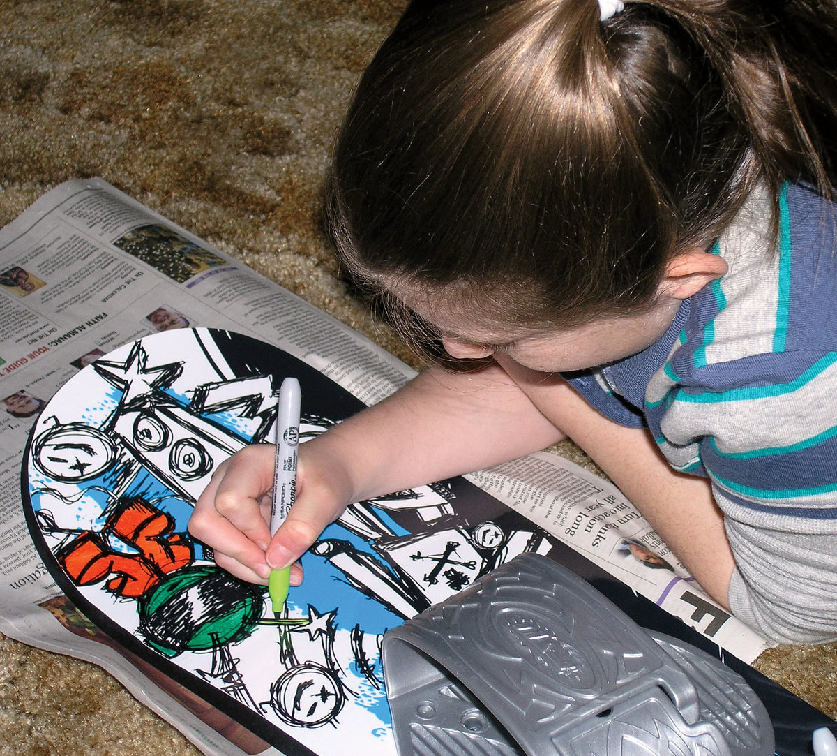 Kid's Beginner Graffiti Snowboard O159