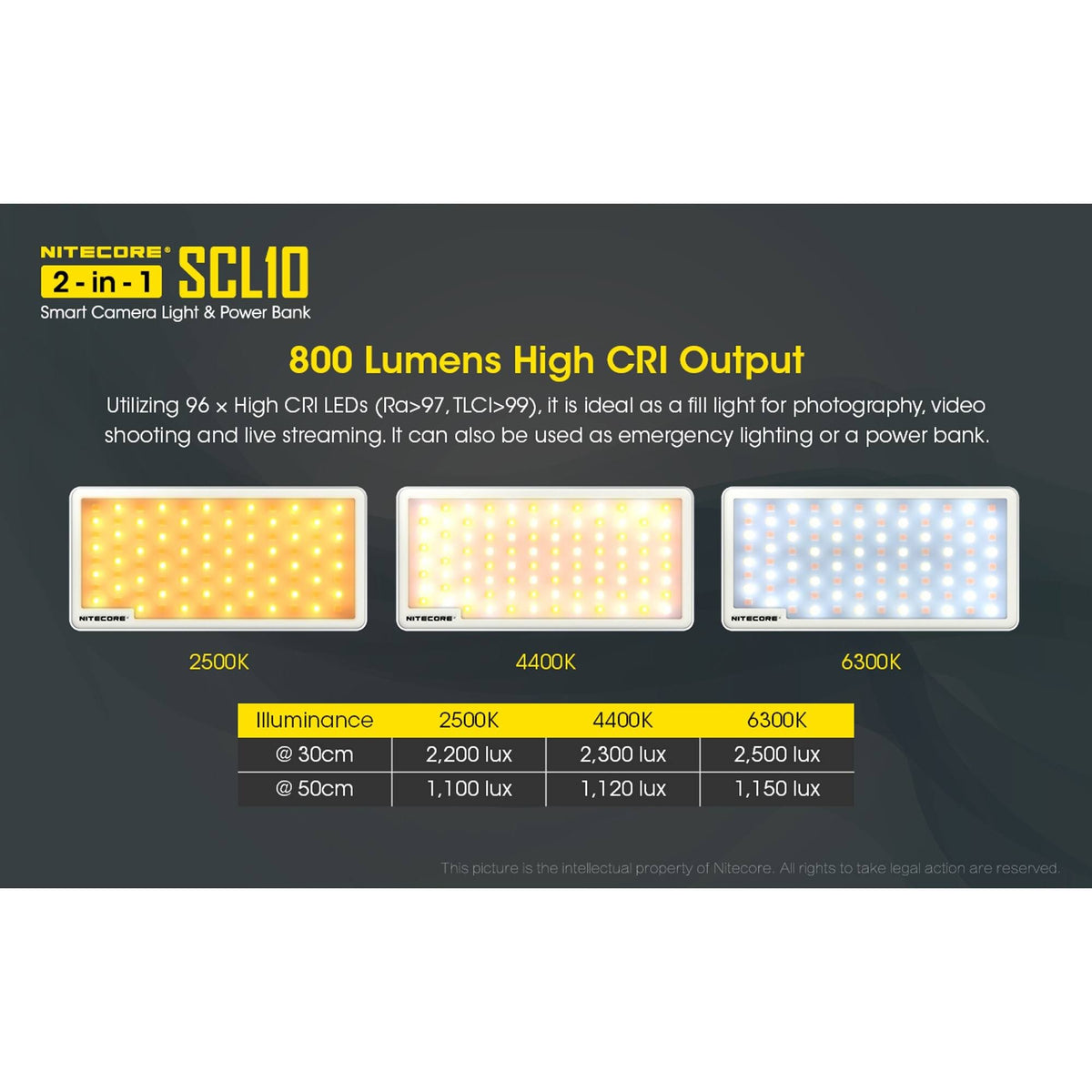 2-in-1 Smart Camera Light and Power Bank J952