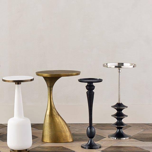 Antique Brass Accent Table A120