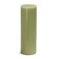Sage Green Unscented Pillar Candle S7278