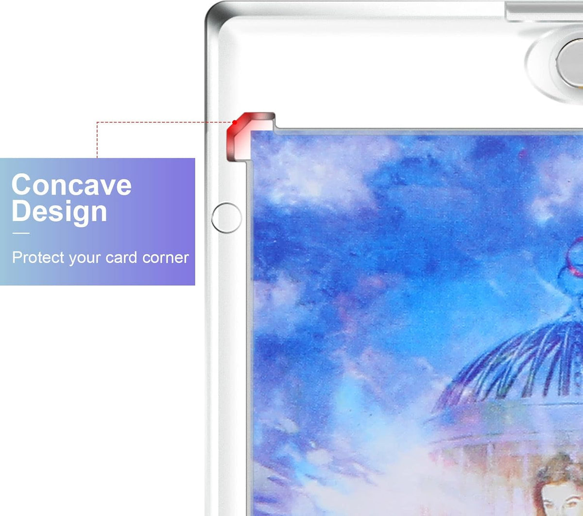 10 Pc Magnetic Card Holder Clear Display Card Protector P73974