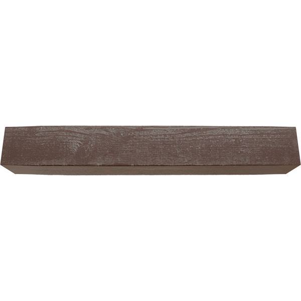 Rough Sawn Faux Wood Fireplace Mantel, Aged Pecan B6670