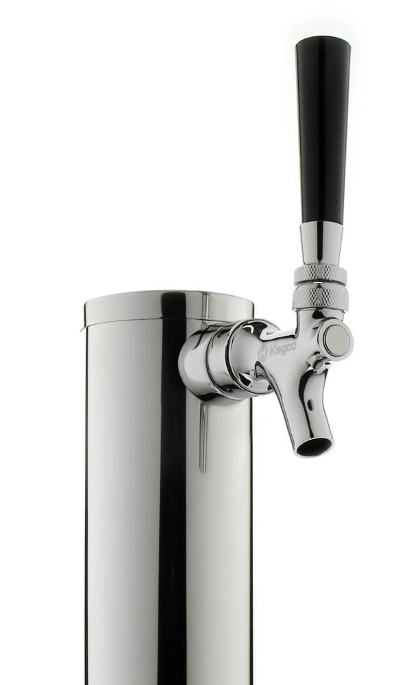 14x22 Tall Polished Stainless Steel 1-Tap Contact Quick Disconnect Homebrew Tower O82101