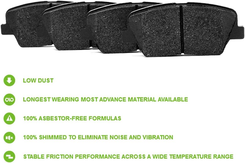 Brake Rotors and Ceramic Brake Pads Kit T204