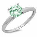 18k White Gold Solitaire Ring T33644