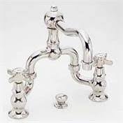 Satin Nickel Lavatory Bridge Faucet F32916