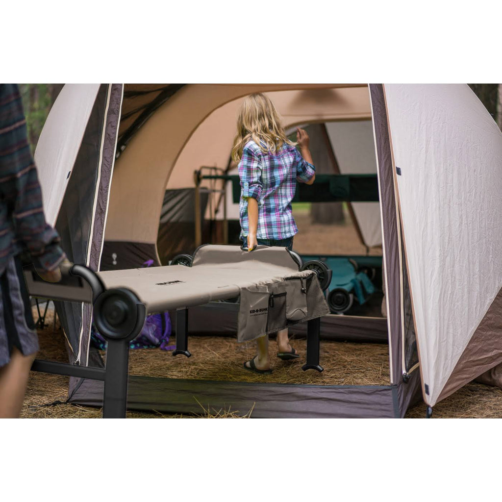 Tan Youth Double Camping Cot with Organizers J527532