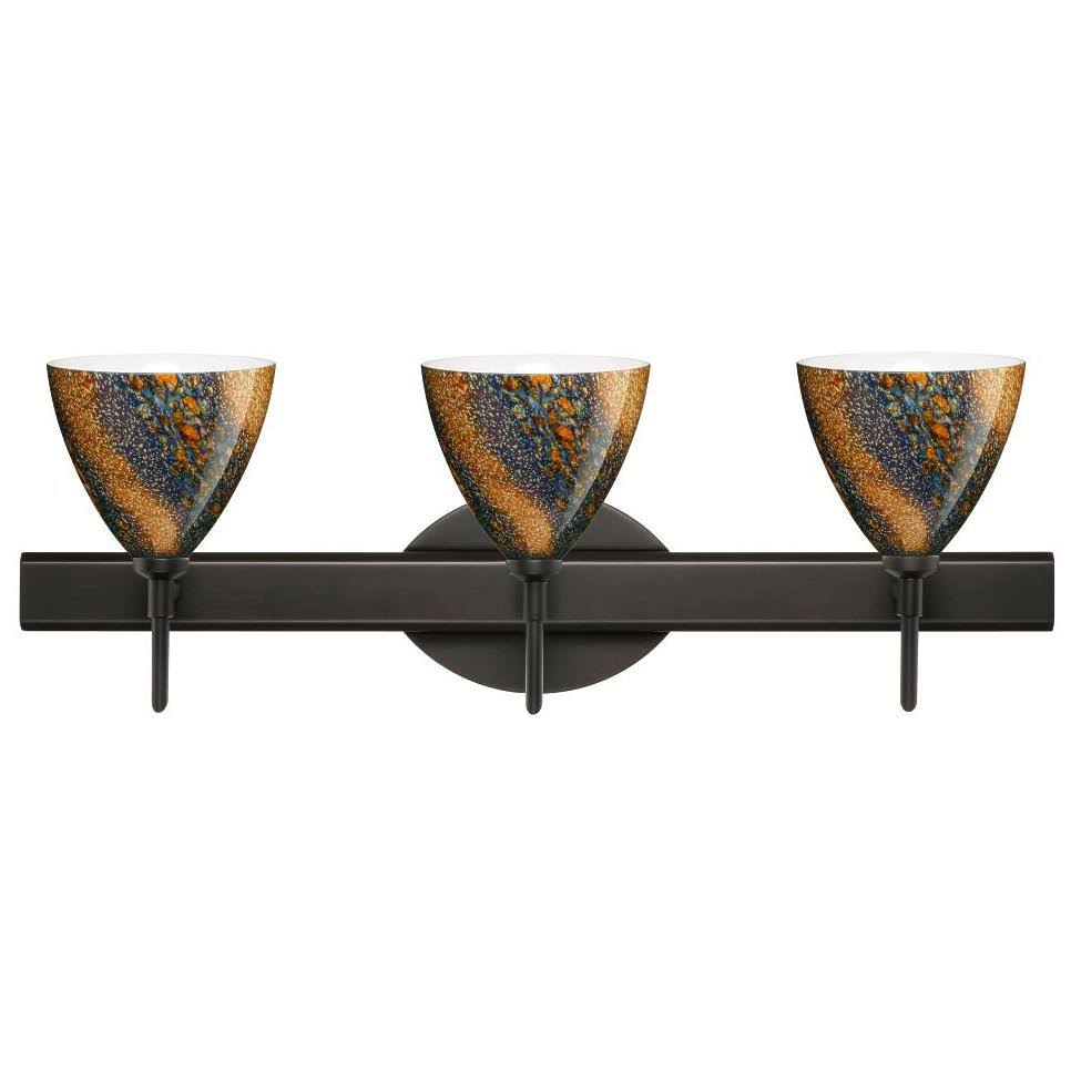 Bronze Ceylon 3x5W LED Wall Light Z6775